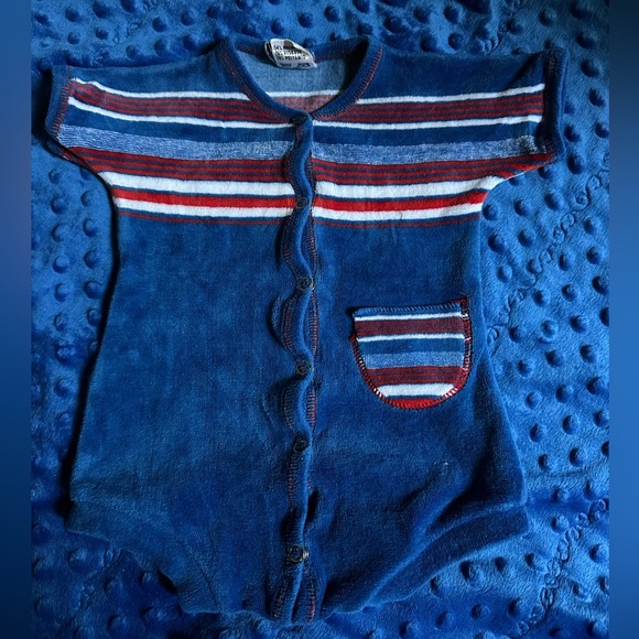 Vintage Baby Jumper | Helanca Frottée | Made in Germany | 6-12 Months - Picture 1 of 11